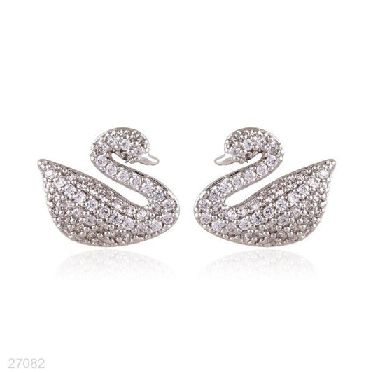 sparkling swan paved silver tops