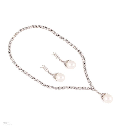 silver pearl elegance set
