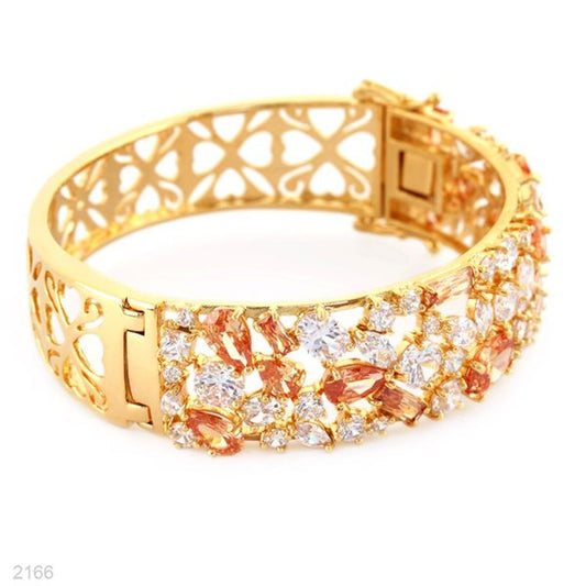 multi-faceted statement bracelet